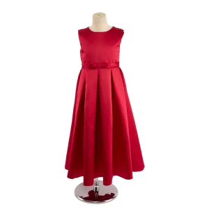 1_7abecb77-0344-4b18-9f48-e0857c92b2d2.jpgv1761095993 Kate Basique Satin Rouge Robe pour Enfants