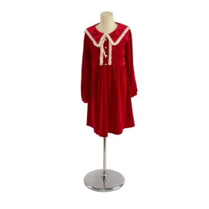 1_882cdcb7-b1f3-4ece-ba8b-59f48e828b7f.jpgv1761096017 Kate Noël Rouge Robe à Volants pour Enfants