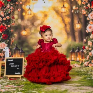 Kate Saint Valentin Arche de Fleurs Mariage Toile de fond+Fleurs Allée Herbe Sol Toile de fond