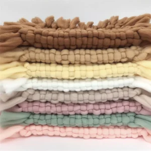 Kate Pompon Tressé Nouveau-né Accessoires Studio Photo Couverture en Fausse Fourrure