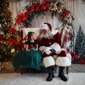 Kate Noël Arche fleurie Mur Rétro Blanc Toile de fond conçue par Emetselch