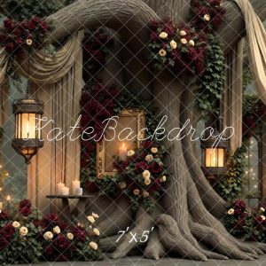 Kate Mariage Saint Valentin Arbre Fleurs Toile de fond conçue par Mini MakeBelieve
