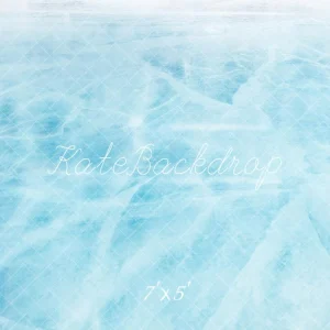 Kate Hiver Surface Glacée Bleu Sol Toile de fond conçue par Emetselch