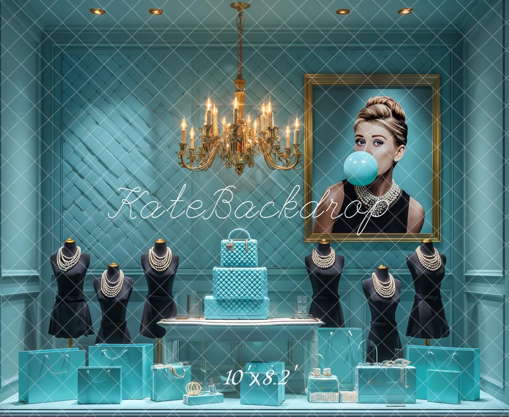 Kate Boutique Mode Bleu Bijoux Chandeliers Toile de fond conçue par Ashley Paul – Image 6