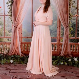 Kate Printemps Fleurs Mariage Fenêtre Rideaux Toile de fond+Pierre Intérieur Sol Toile de fond