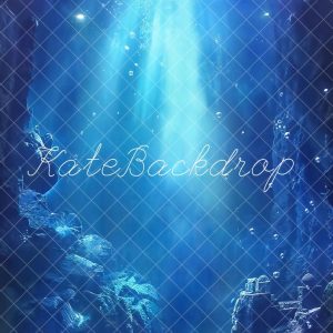 Kate Été Bleu profond Sous-marin Toile de fond conçue par Chain Photographie