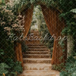 Kate Arche Escaliers Verdure Luxuriant Toile de fond conçue par Emetselch