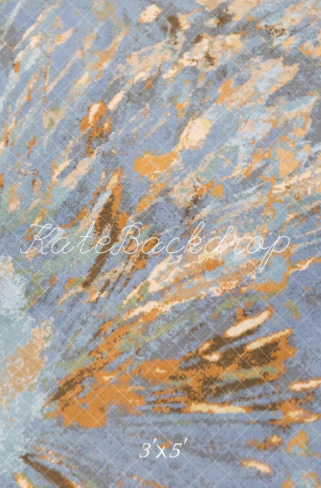 Kate Abstrait Gris Orange Portrait Toile de fond conçue par Michele Ernst Photographie – Image 4