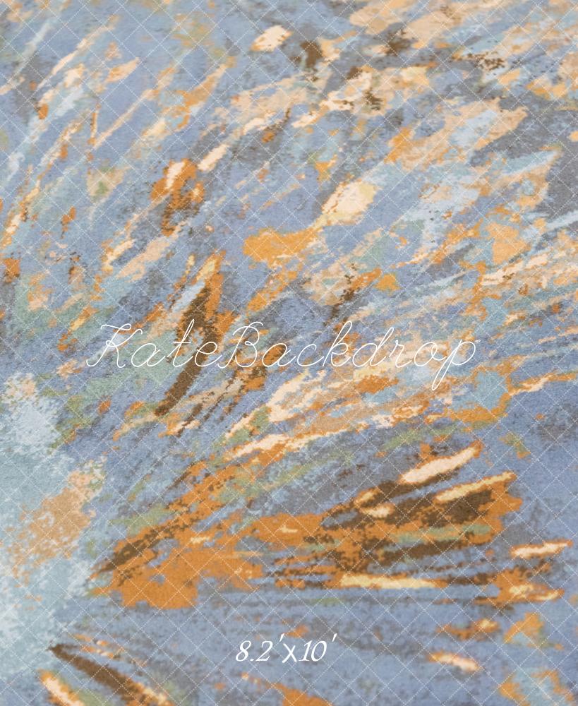 Kate Abstrait Gris Orange Portrait Toile de fond conçue par Michele Ernst Photographie – Image 6