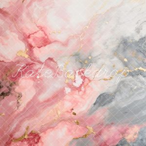 B1056155D.jpgv1749546427 Kate Abstrait Marbre Rose Gris Doré Toile de fond conçue par Chain Photographie