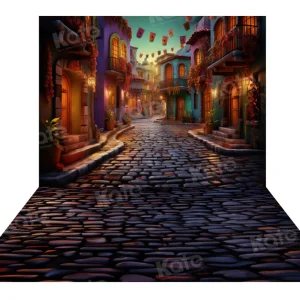 Kate Fête du Mexique La rue morte Toile de fond+Sol en pierre Toile de fond