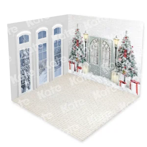 Kate Arbre Fenêtre Blanc Noël Ensemble de chambre