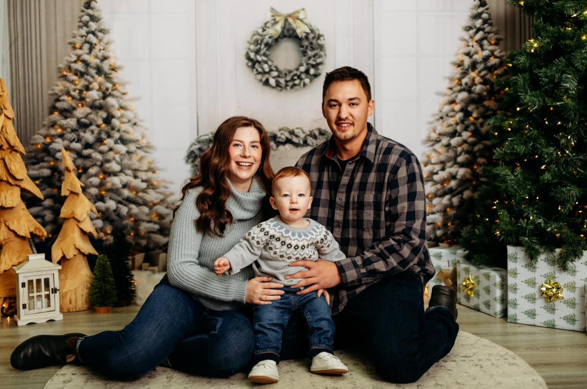 Kate Cadeaux Sapin de Noël Blanc Toile de fond Conçu par Chain Photographie