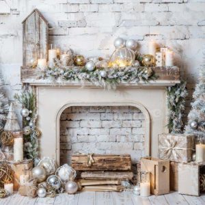 Kate Noël Cheminée Mur de briques Toile de fond conçu par Emetselch