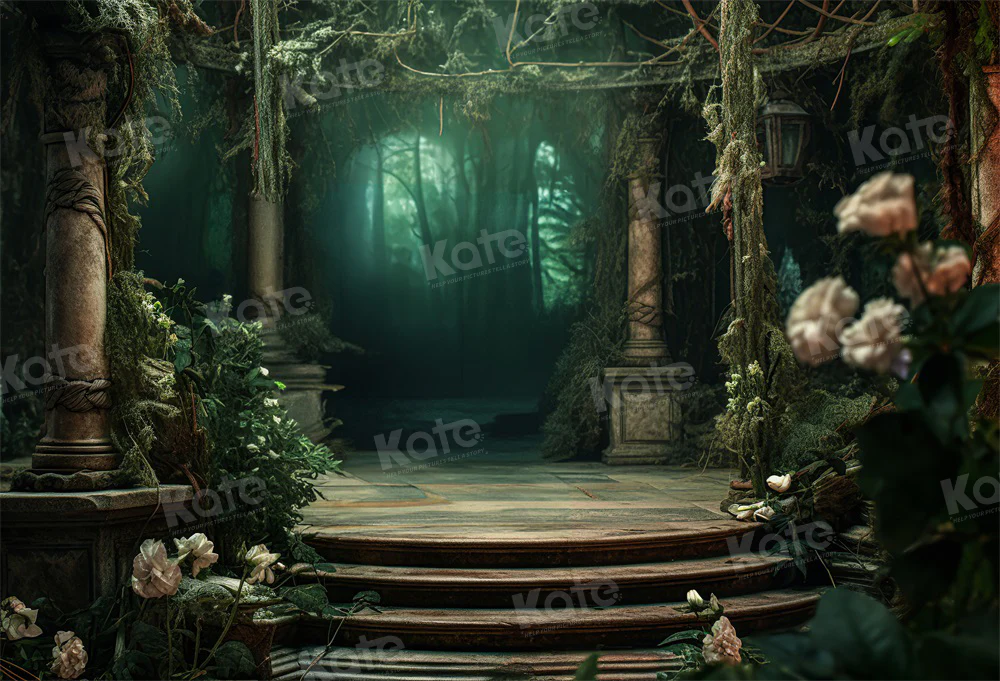 Kate Été Vert Scène fantastique Toile de fond pour la photographie