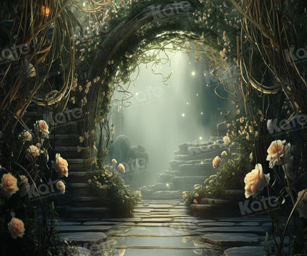 Kate Été Vert Pays des merveilles Fantastique Toile de fond pour la photographie – Image 3