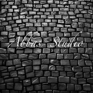 BH1046026D.jpgv1689582290 Kate Noir Pierre pavée Sol Mur Toile de fond conçue par Abbas Studio