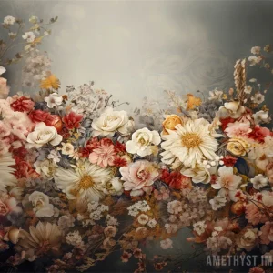 Kate Bohème Fleurs sauvages Mur Toile de fond conçue par Angela Marie Photographie