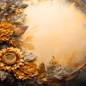 Kate Rétro Jaune Tournesol Portrait Toile de fond conçue par Chain Photographie