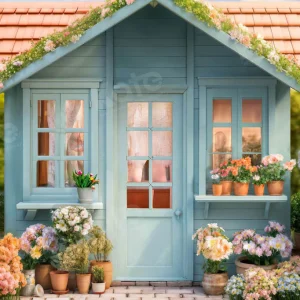 Kate Cabane Romantique Printemps Fleurs Toile de fond conçue par Chain Photographie