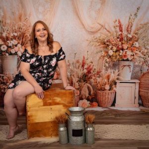 Kate Bohème Floral Roseau Rideaux Toile de fond conçue par Emetselch