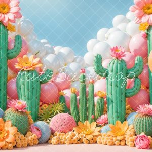 Kate Cactus Ballon Conte de fée Toile de fond conçue par Emetselch