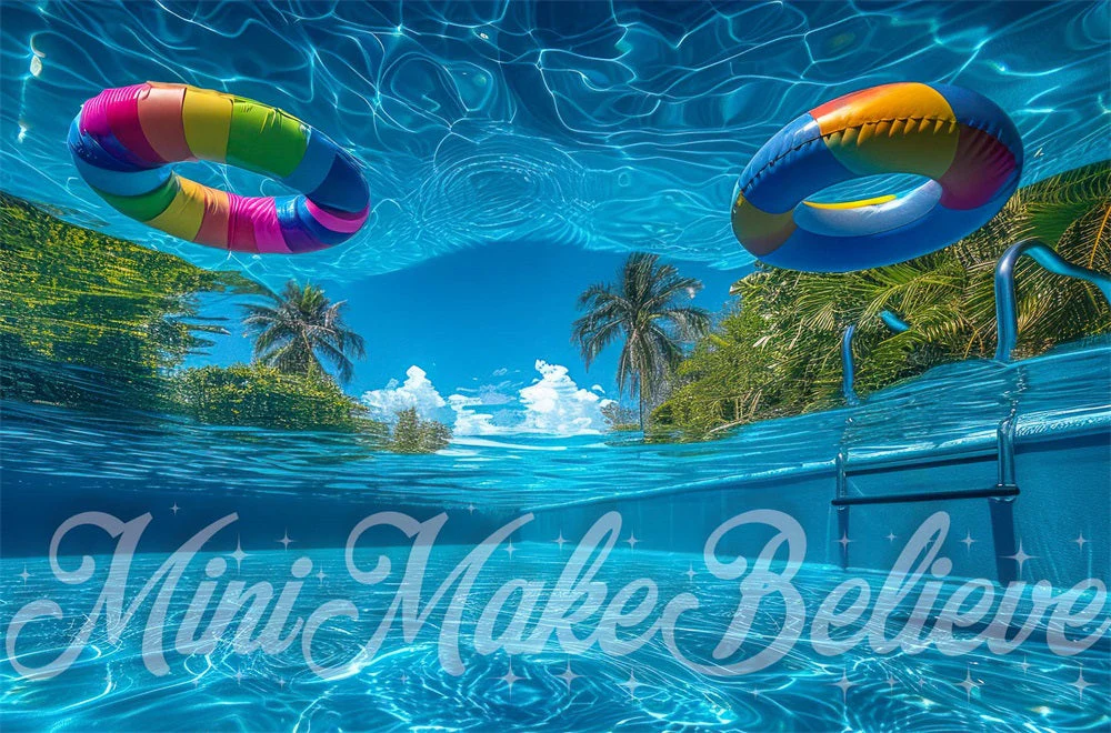 Kate Piscine Sous l'eau Bleu Toile de fond conçue par Mini MakeBelieve – Image 6