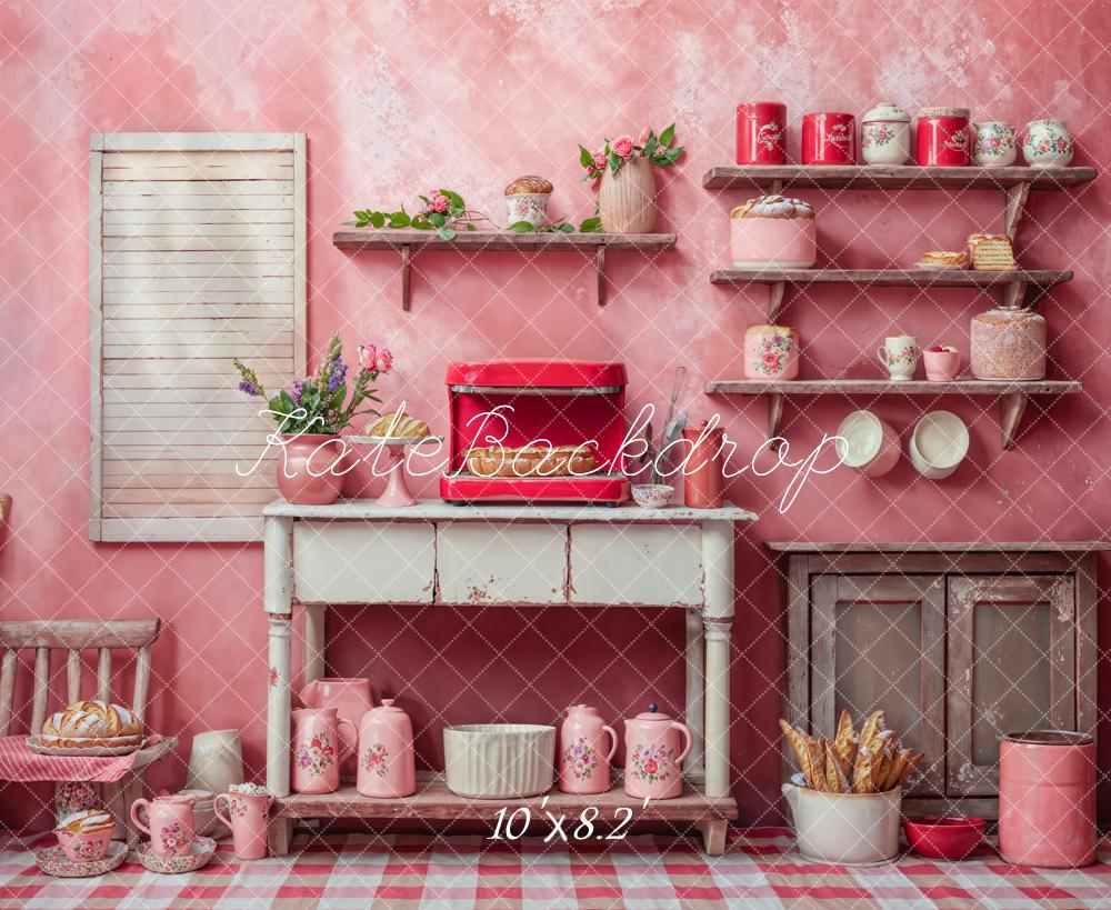 Kate Fantaisie Poupée Rose Cuisine Pain Toile de fond conçue par Chain Photographie – Image 4