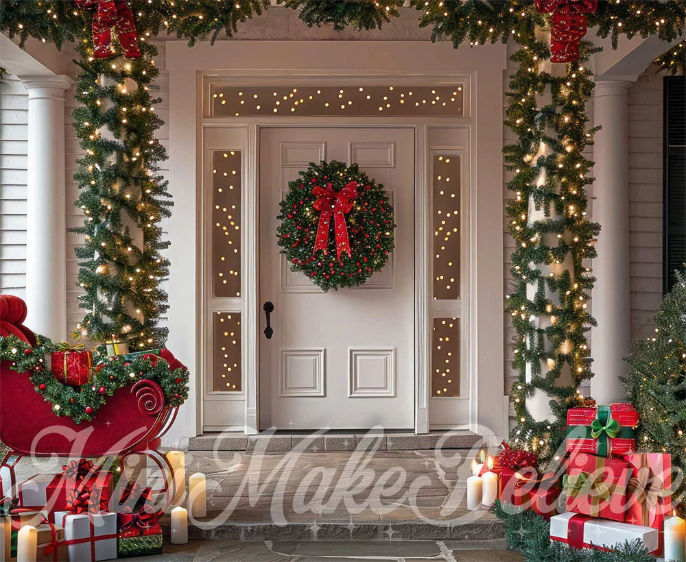 Kate Noël Extérieur Porte Traîneau Cadeaux Toile de fond conçue par Mini MakeBelieve – Image 4