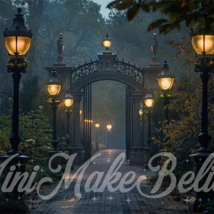 Kate Méchant Universitaire Chemin Lampadaire Toile de fond conçue par Mini MakeBelieve