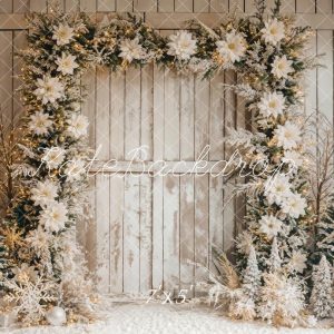 Kate Noël Arche de Fleurs Mur en bois Rayé Toile de fond conçue par Emetselch