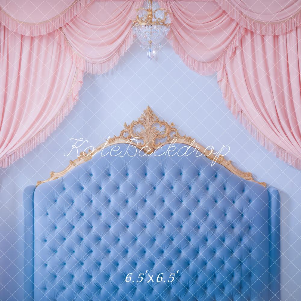 Kate Élégant Rideaux Rose Lustre Toile de fond Photo Tête de lit conçue par Emetselch – Image 2