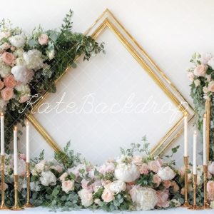 Kate Bohème Cadre Fleurs Mariage Bougies Toile de fond conçue par Mini MakeBelieve