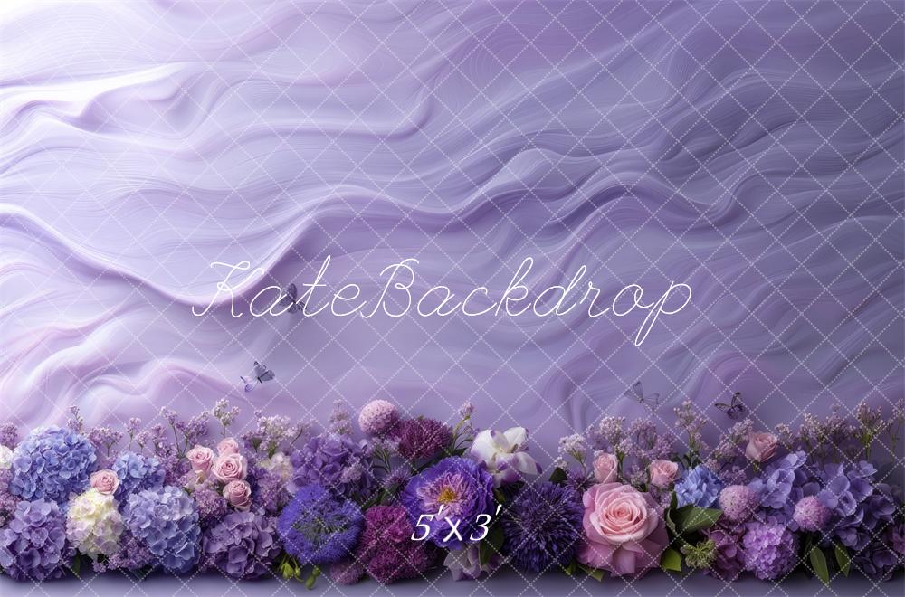 Kate Violet Fleurs Printemps Fête des mères Toile de fond conçue par Mini MakeBelieve – Image 6