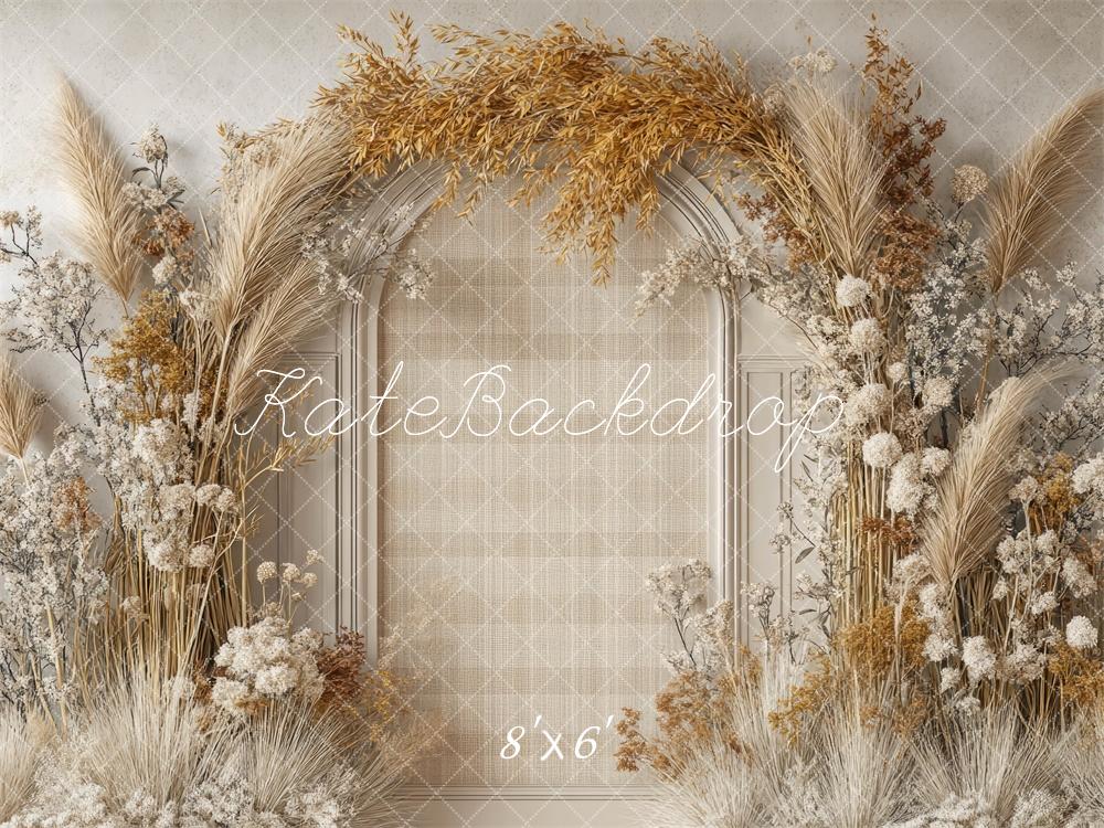 Kate Bohème Florale Arche Beige Classique Toile de fond conçue par Mini MakeBelieve – Image 9