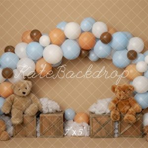 Kate Arche Ballons Ours en peluche Anniversaire Toile de fond conçu par Melissa King