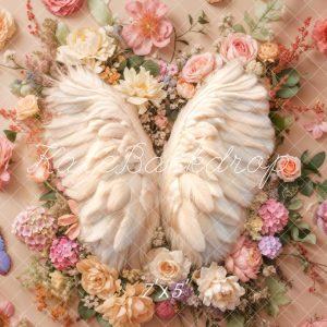 BH1054184D.jpgv1737701328 Kate Nouveau-né Ailes d'ange Fleurs Sol Toile de fond conçue par Emetselch