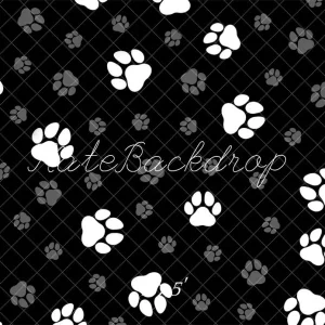 BH1054219D.jpgv1738916483 Kate Noir & Blanc Motif de Patte Toile de fond conçue par Mandy Ringe