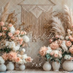 Kate Bohème Floral Vases Fête des Mères Toile de fond conçue par Emetselch