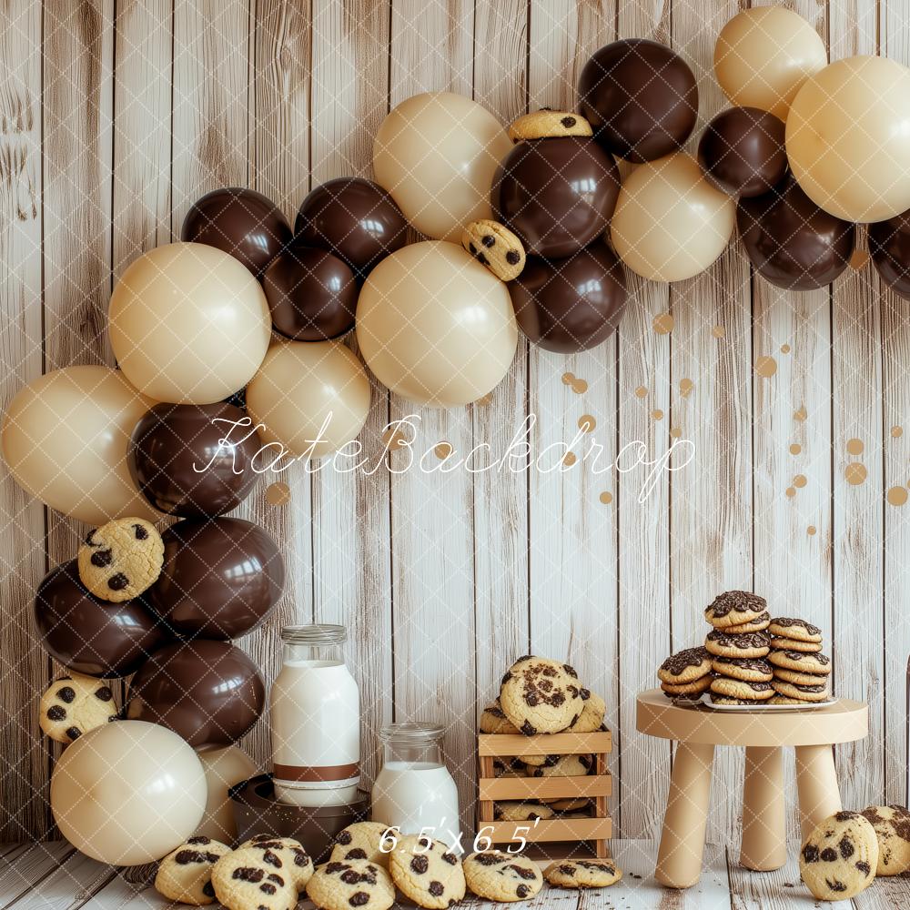 Kate Cake Smash Biscuit Lait Ballon Arche Toile de fond conçue par Patty Roberts – Image 2