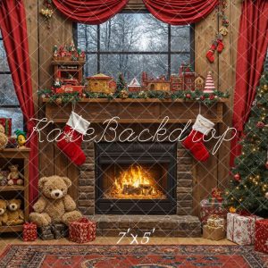 Kate Noël Cheminée Nournours Jouets Cadeaux Toile de fond conçue par Emetselch