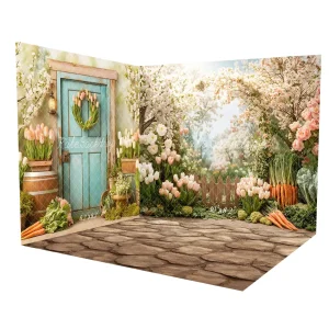 BH1057886H_BH1057887U_BH1057885U.jpgv1763000906 Kate Printemps Pâques Fleur Arche Jardin Clôture Ensemble de chambre