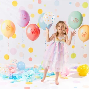 Kate Points Colorés Ballons Fête Toile de fond+Points Colorés Fête Sol Toile de fond