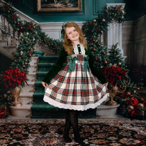 Kate Noël Rétro Vert Escalier en marbre Toile de fond+Beaux-Arts Sol en marbre Floral Toile de fond