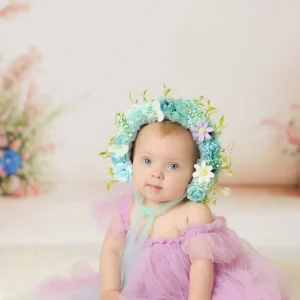 Kate Bonnet Floral Nouveau-né pour la photographie