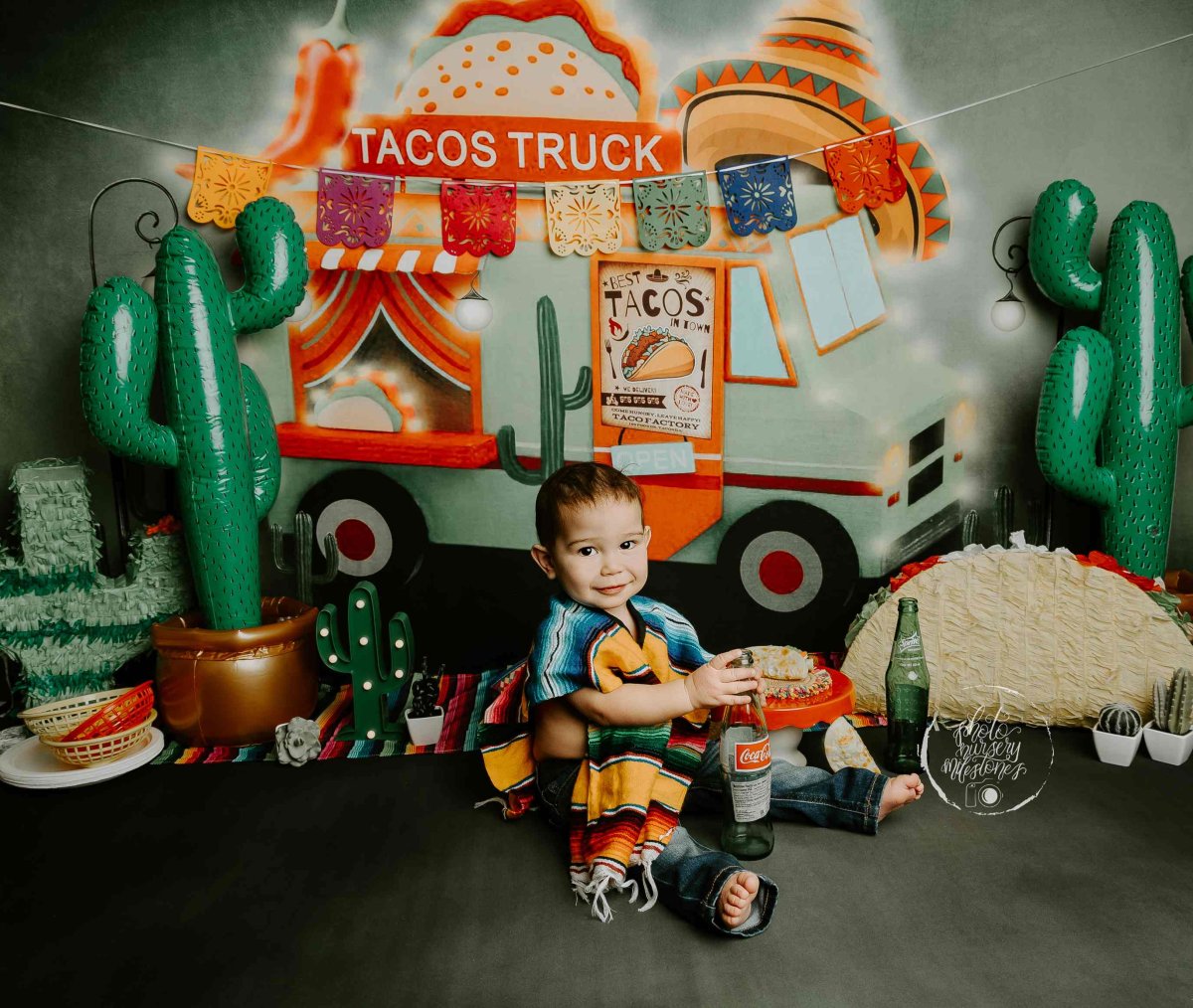 Kate Camion de Tacos Toile de fond+Vert Flou Tapis de sol en Caoutchouc – Image 3