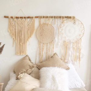 Kate Bohème Beige Toile de fond Photo Tête de lit pour la photographie