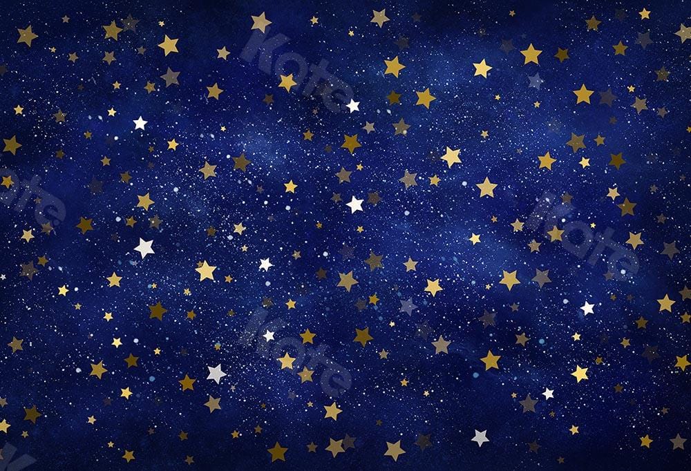Kate Étoiles Nuit Ciel bleu Enfant Toile de fond conçue par Chain Photographie – Image 2