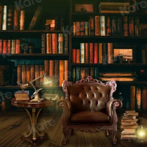 Kate Rétro Librairie Ancienne Toile de fond pour la photographie