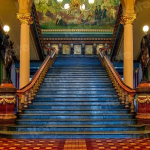 Kate Architecture Classique Grand escalier Toile de fond pour la photographie